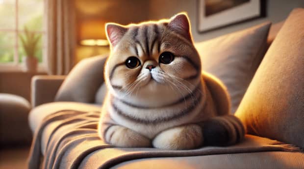 エキゾチック ショートヘアー猫 短毛のペルシャでお手入れが楽