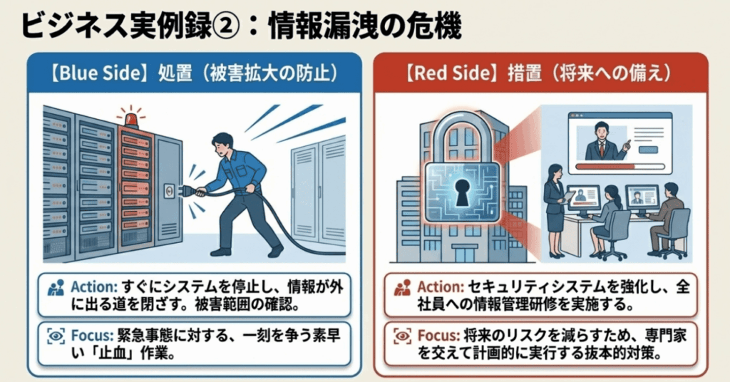 会社の大切な情報が漏れてしまいそうなとき