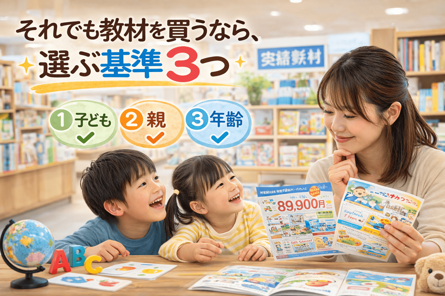 それでも教材を買うなら、選ぶ基準3つ