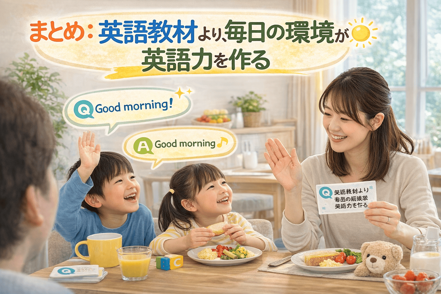 まとめ：英語教材より、毎日の環境が英語力を作る