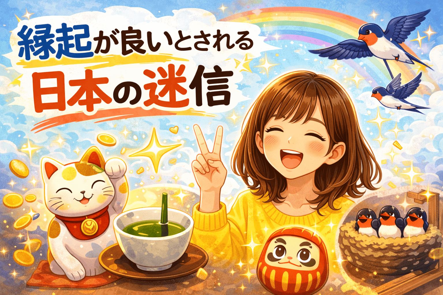 縁起が良いとされる日本の迷信