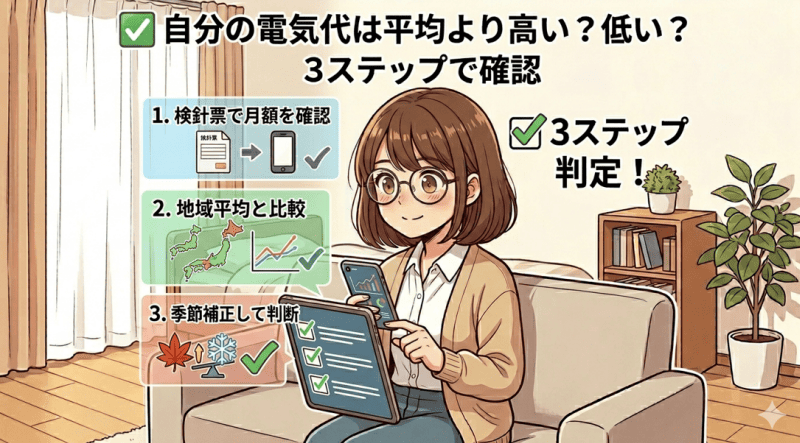 電気代が平均より高くなりやすいケースをイメージした画像